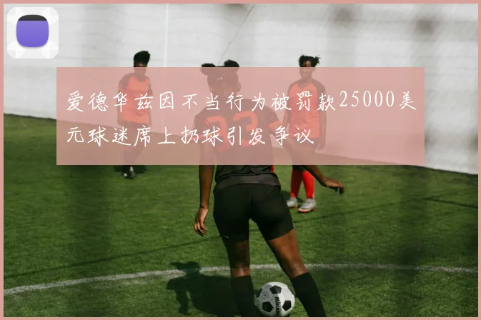 爱德华兹因不当行为被罚款25000美元球迷席上扔球引发争议